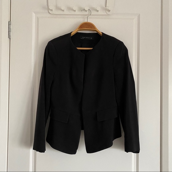 Zara Jackets & Blazers - Zara Size L Black Blazer Workwear